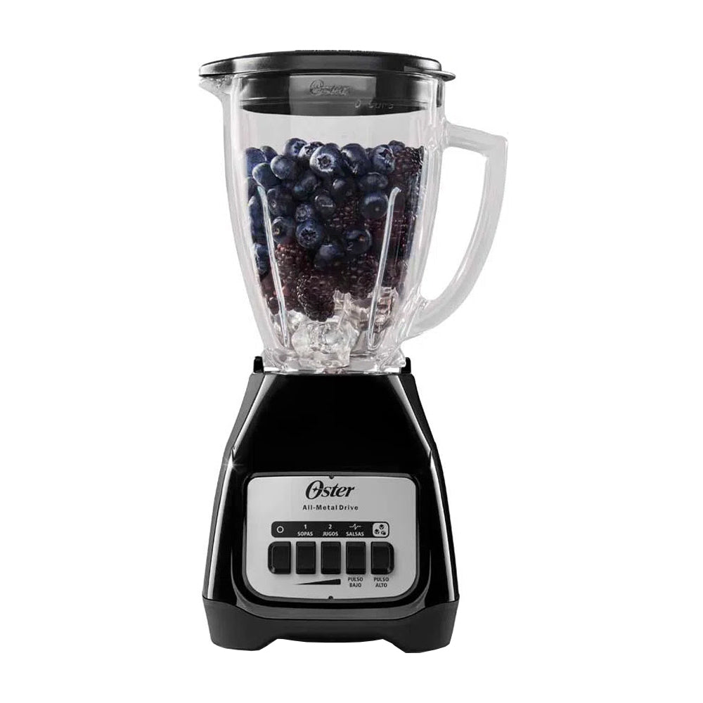 Oster BLSTKAGBPB Licuadora de 2 Velocidades | Boroclass | All-Metal Drive | Función de Pulso | 1.5L | 800W | Negro