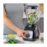 Oster BLSTKAGBRD Licuadora de 2 Velocidades | Boroclass | All-Metal Drive | Función de Pulso | 1.5L | 800W | Negro
