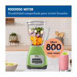 Oster BLSTKAGKPB Licuadora de 2 Velocidades | Boroclass | All-Metal Drive | 1.5L | 800W | Verde