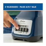 Oster BLSTKAGLPB Licuadora de 2 Velocidades | Boroclass | All-Metal Drive | Función de Pulso | 1.5L | 800W | Azul