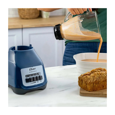 Oster BLSTKAGLPB Licuadora de 2 Velocidades | Boroclass | All-Metal Drive | Función de Pulso | 1.5L | 800W | Azul