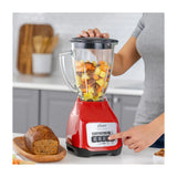 Oster BLSTKAGRPB Licuadora de 2 Velocidades | Boroclass | All-Metal Drive | Función de Pulso | 1.5L | 800W | Rojo