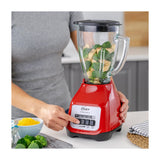 Oster BLSTKAGRPB Licuadora de 2 Velocidades | Boroclass | All-Metal Drive | Función de Pulso | 1.5L | 800W | Rojo