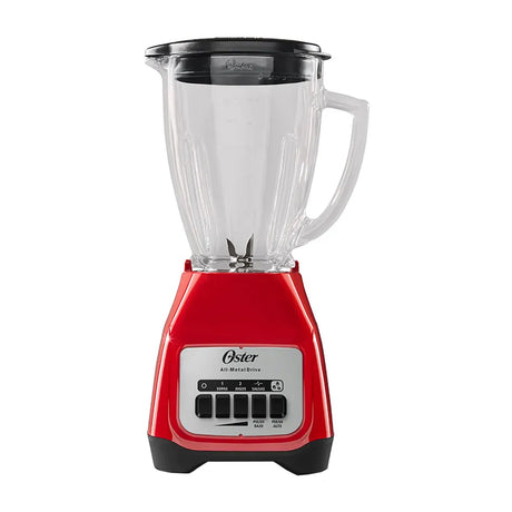 Oster BLSTKAGRPB Licuadora de 2 Velocidades | Boroclass | All-Metal Drive | Función de Pulso | 1.5L | 800W | Rojo