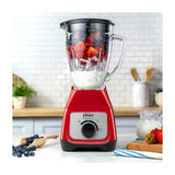 Oster BLSTKAGRRD Licuadora de 2 Velocidades | Boroclass | All-Metal-Drive | 1.5L | 800W | Rojo