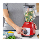 Oster BLSTKAGRRD Licuadora de 2 Velocidades | Boroclass | All-Metal-Drive | 1.5L | 800W | Rojo