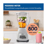 Oster BLSTKAGWPB Licuadora de 2 Velocidades | Boroclass | All-Metal Drive | Función de Pulso | 1.5L | 800W | Blanco
