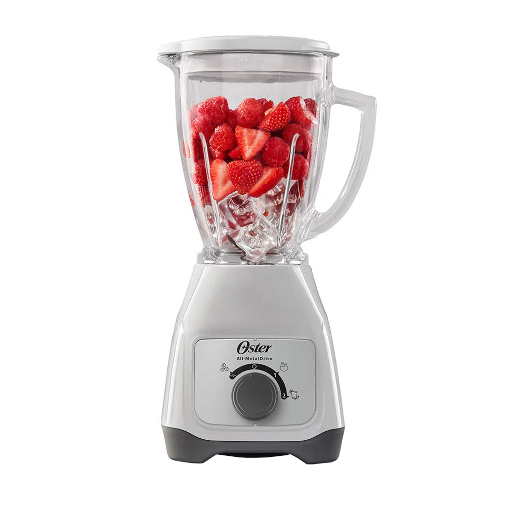 Oster BLSTKAGWRD Licuadora de 2 Velocidades | Boroclass | All-Metal Drive | Función de Pulso | 1.5L | 800W | Blanco
