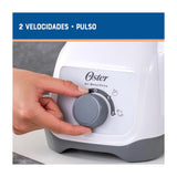 Oster BLSTKAGWRD Licuadora de 2 Velocidades | Boroclass | All-Metal Drive | Función de Pulso | 1.5L | 800W | Blanco