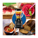 Oster BLSTPEGBPB Licuadora de 6 Velocidades | Boroclass | All-Metal Drive | Función de Pulso | 1.5L | 800W | Negro