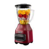Oster BLSTPEGRPB Licuadora de 6 Velocidades | Boroclass | All-Metal Drive | Función de Pulso | 1.5L | 800W | Rojo