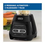 Oster BLSTPYG1309B Licuadora de 3 Velocidades | Boroclass | Tecnología Reversible | All-Metal-Drive | 1.5L | 1000W | Negro
