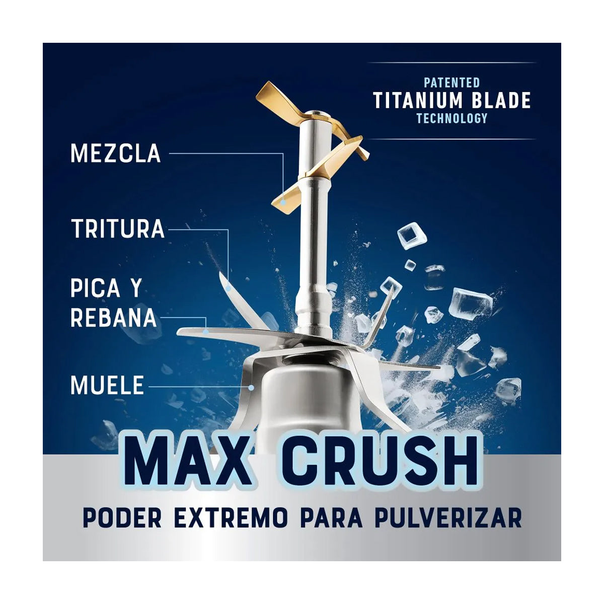 Oster BLSTXPGBW Xpert Series Licuadora de 3 Velocidades | Xtreme Mix | Max Crush | Pulso | Tecnología Reversible | All-Metal-Drive | 2L | 1500W