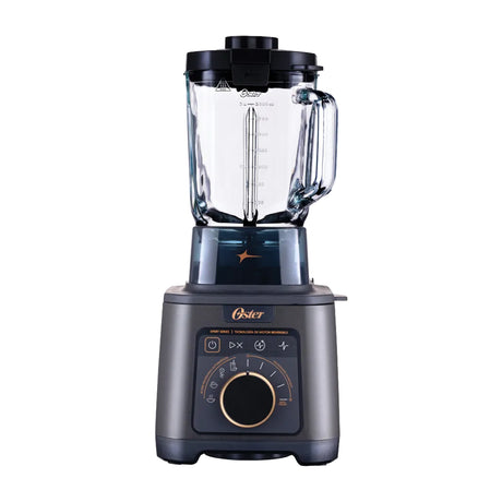 Oster BLSTXTXG013 Xpert Series Licuadora Profesional de 5 Velocidades | Boroclass | Tecnología Reversible | Función de Calentamiento para Sopas y Salsas | 2.5L | 2200W | Negro