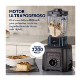Oster BLSTXTXG013 Xpert Series Licuadora Profesional de 5 Velocidades | Boroclass | Tecnología Reversible | Función de Calentamiento para Sopas y Salsas | 2.5L | 2200W | Negro