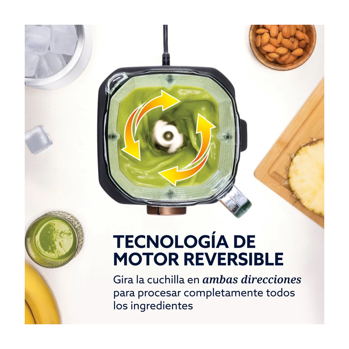 Oster BLSTXTXG013 Xpert Series Licuadora Profesional de 5 Velocidades | Boroclass | Tecnología Reversible | Función de Calentamiento para Sopas y Salsas | 2.5L | 2200W | Negro