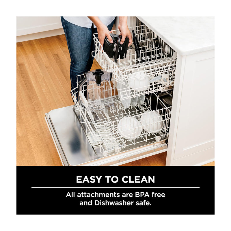 Ninja Professional Plus Blender Licuadora de 3 Velocidades | Auto-IQ | Tecnología Total Crushing | Función de Pulso | 2.13L | 1400W | Gris