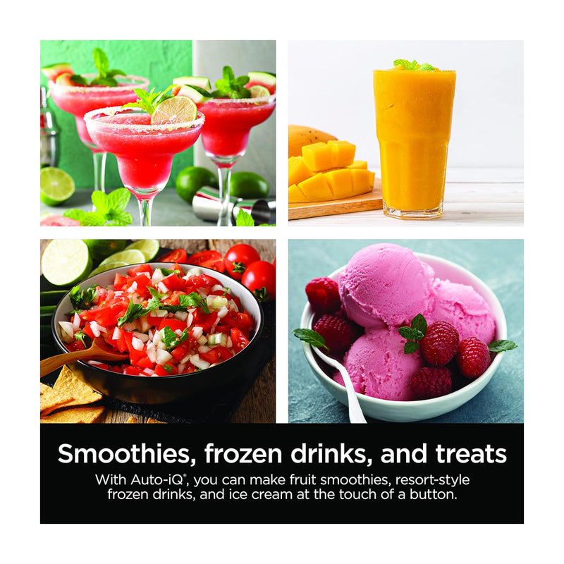 Ninja Professional Plus Blender Licuadora de 3 Velocidades | Auto-IQ | Tecnología Total Crushing | Función de Pulso | 2.13L | 1400W | Gris