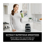 Ninja Professional Plus Duo Licuadora / Extractor de Nutrientes de 3 Velocidades | Auto IQ | Tecnología Total Crushing | Pulso | 0.71L & 2.1L | 1400W | Gris Negro