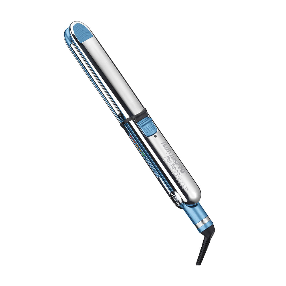 BaBylissPRO Optima 3000 Plancha Alisadora y Rizador para el Cabello | Acero Inox. | Nano Titanium | 1.25"