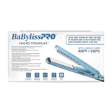 BaBylissPRO Plancha Alisadora para el Cabello | Nano Titanium | Digital | 1.25" | Azul