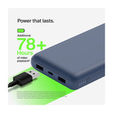 Belkin Power Bank Batería Portátil para Smartphones y Tablets | 20000Mah | Azul