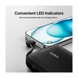 Belkin BoostCharge Power Bank Batería Portátil para Smartphones y Tablets | 10000Mah | Negro