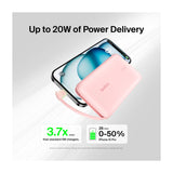 Belkin BoostCharge Power Bank Batería Portátil para Smartphones y Tablets | 10000Mah | Rosado