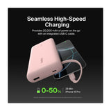 Belkin BoostCharge Power Bank Batería Portátil para Smartphones y Tablets | 20000Mah | Rosado