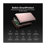 Belkin BoostCharge Power Bank Batería Portátil para Smartphones y Tablets | 20000Mah | Rosado