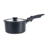 Drija Bucatini 19-B Juego de Ollas y Sartenes | Asas Desmotables | Antiadherente | Calor uniforme | Negro