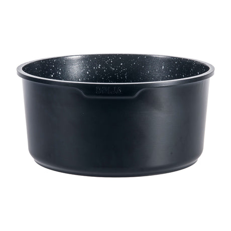 DRIJA Bucatini 19-B Juego de Ollas y Sartenes | Asas Desmotables | Antiadherente | Calor uniforme | Negro