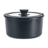 Drija Bucatini 19-B Juego de Ollas y Sartenes | Asas Desmotables | Antiadherente | Calor uniforme | Negro