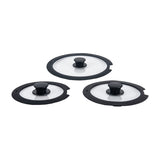 Drija Bucatini 19-B Juego de Ollas y Sartenes | Asas Desmotables | Antiadherente | Calor uniforme | Negro