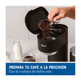 Oster Cafetera Latte 4-en-1 de 22oz | Espumador Integrado | Sistema de Medición | Sistema Profesional | Negro