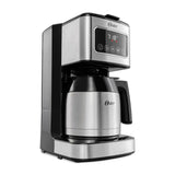 Oster BVSTDCSC4404 Cafetera de 8 Tazas | Filtro Reutilizable | Jarra Térmica | Negro Plateado