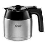 Oster BVSTDCSC4404 Cafetera de 8 Tazas | Filtro Reutilizable | Jarra Térmica | Negro Plateado