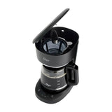 Oster BVSTDCP121B Cafetera de 12 Tazas | Programable | Pantalla LED | Filtro Lavable Permanente | Canasta Removible | Negro