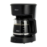 Oster BVSTDCS121B Cafetera de 12 Tazas | Filtro Permanente Lavable | Interruptor Iluminado | Pausa y Servir | Negro