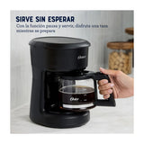 Oster BVSTDCS51B Cafetera de 5 Tazas | Filtro Permanente Lavable | Pausa y Servir | Negro