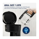 Oster BVSTDCS51B Cafetera de 5 Tazas | Filtro Permanente Lavable | Pausa y Servir | Negro