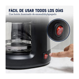 Oster BVSTDCS51B Cafetera de 5 Tazas | Filtro Permanente Lavable | Pausa y Servir | Negro