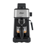 Oster BVSTEM3300 Cafetera de 4 Tazas | Vapor a Presión | Espresso y Cappuccino | Negro