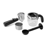 Oster BVSTEM3300 Cafetera de 4 Tazas | Vapor a Presión | Espresso y Cappuccino | Negro