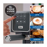 Oster BVSTEM6801M Cafetera PrimaLatte de 5 Tazas | 19 Bares | Barra de Progreso | Gris