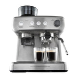Oster BVSTEM7300 Cafetera de 12 Tazas | Espresso y Capuccino |  Perfect Brew 15 Bares | Molino Integrado | Acero Inoxidable