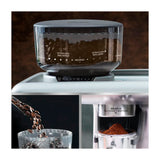 Oster BVSTEM7300 Cafetera de 12 Tazas | Espresso y Capuccino |  Perfect Brew 15 Bares | Molino Integrado | Acero Inoxidable