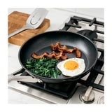 Ninja NeverStick Juego de Ollas de Inducción | Revestimiento de Cerámica | Tapa de Vidrio | Negro