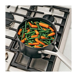 Ninja NeverStick Juego de Ollas de Inducción | Revestimiento de Cerámica | Tapa de Vidrio | Negro