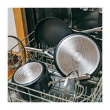 Ninja NeverStick Juego de Ollas de Inducción | Revestimiento de Cerámica | Tapa de Vidrio | Negro